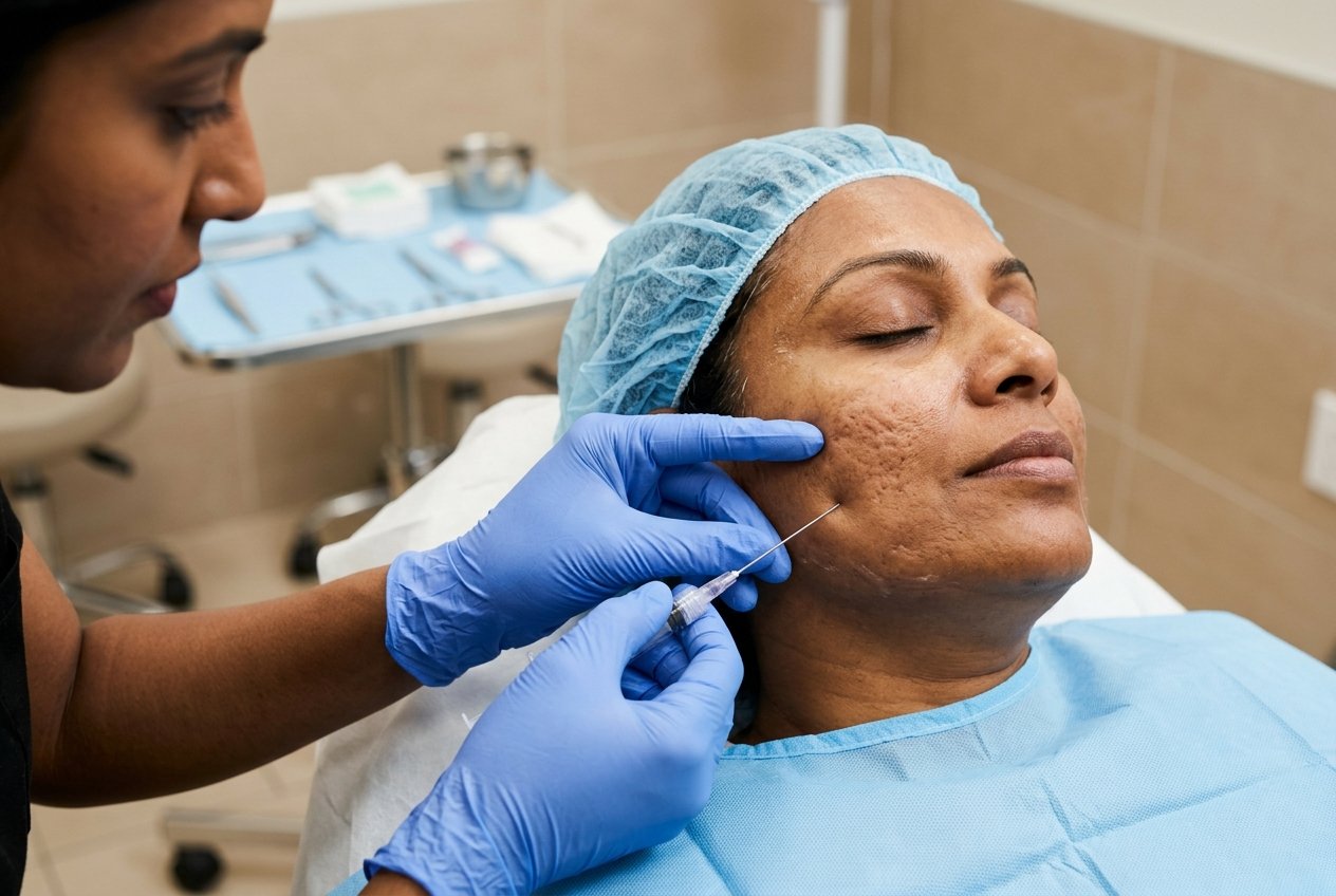 Scar subscision treatment